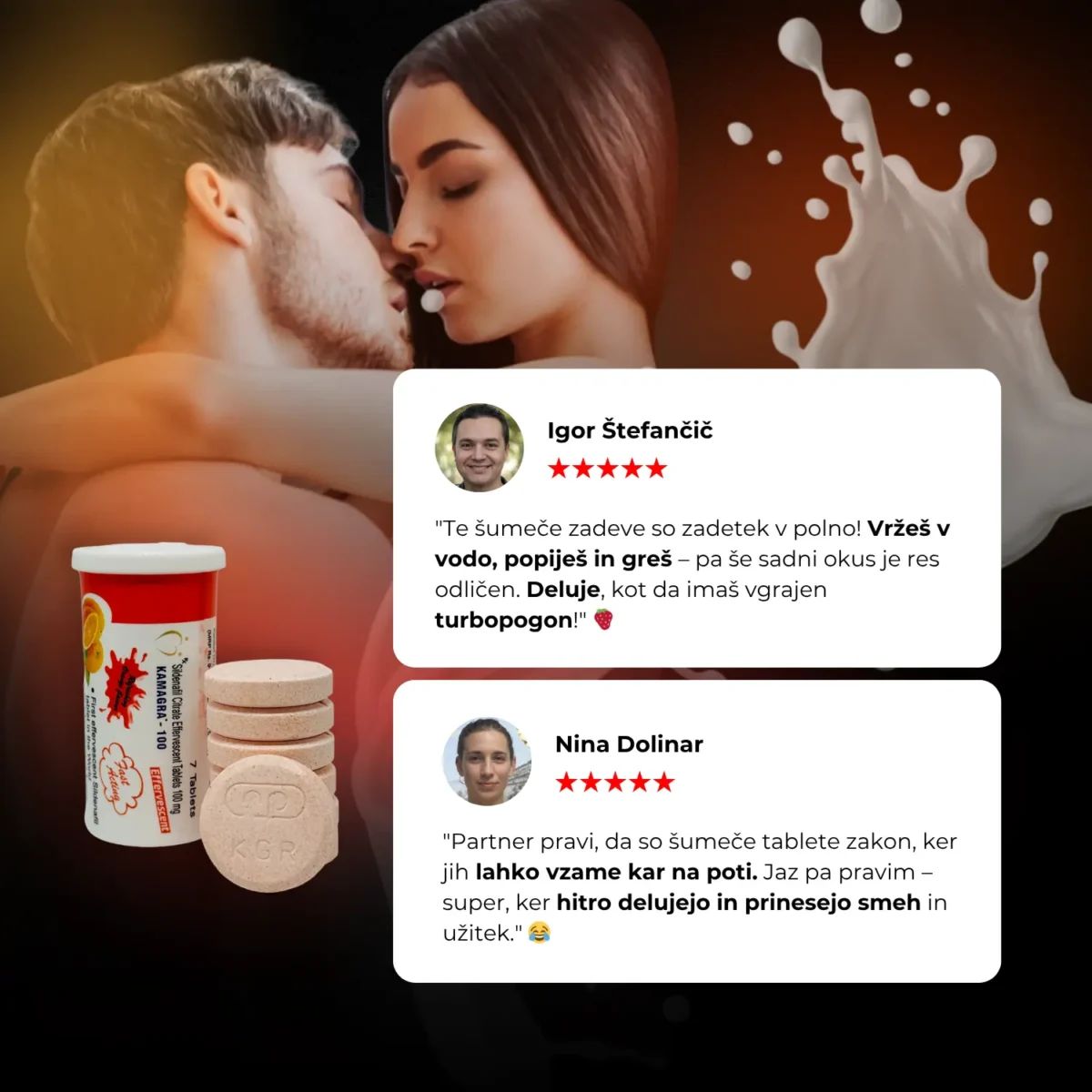 SUMECE TABLETE 5 Kamagra Šumeče Tablete